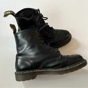 Dr Martens the Original Black Leather Unisex Moto Boots Docs